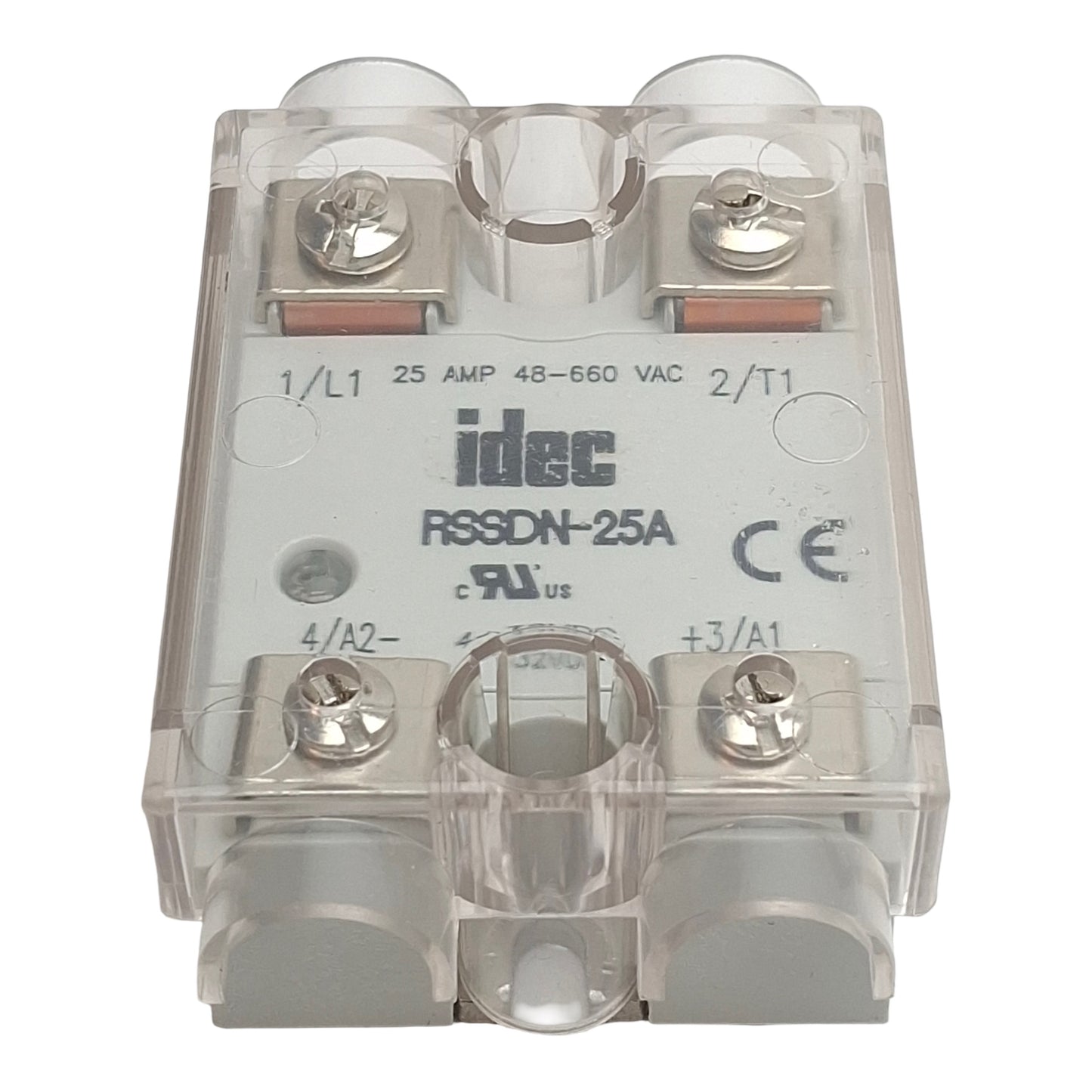 Used IDEC RSSDN-25A Solid State Relay, SPST-NO, 48-660VAC 25A, 4-32VDC Control