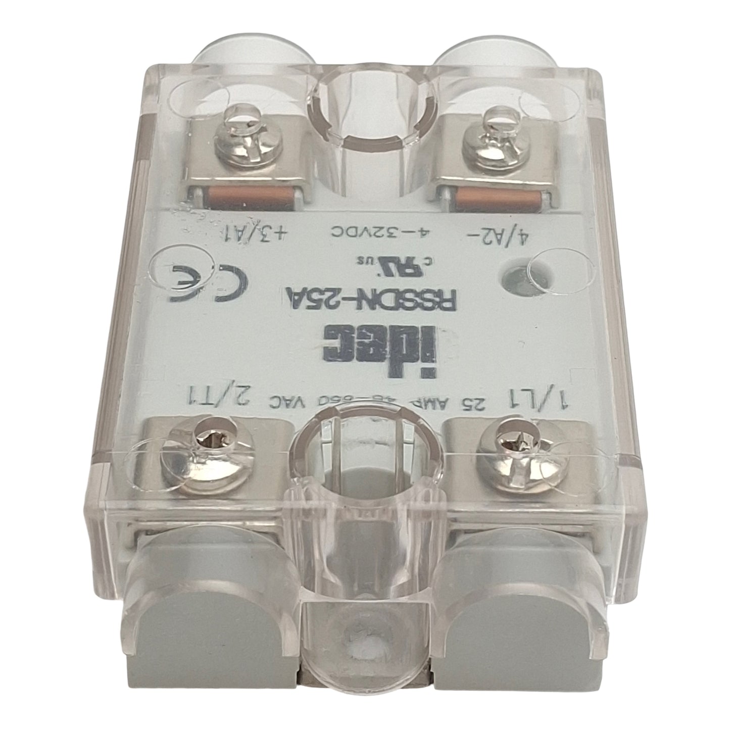 Used IDEC RSSDN-25A Solid State Relay, SPST-NO, 48-660VAC 25A, 4-32VDC Control