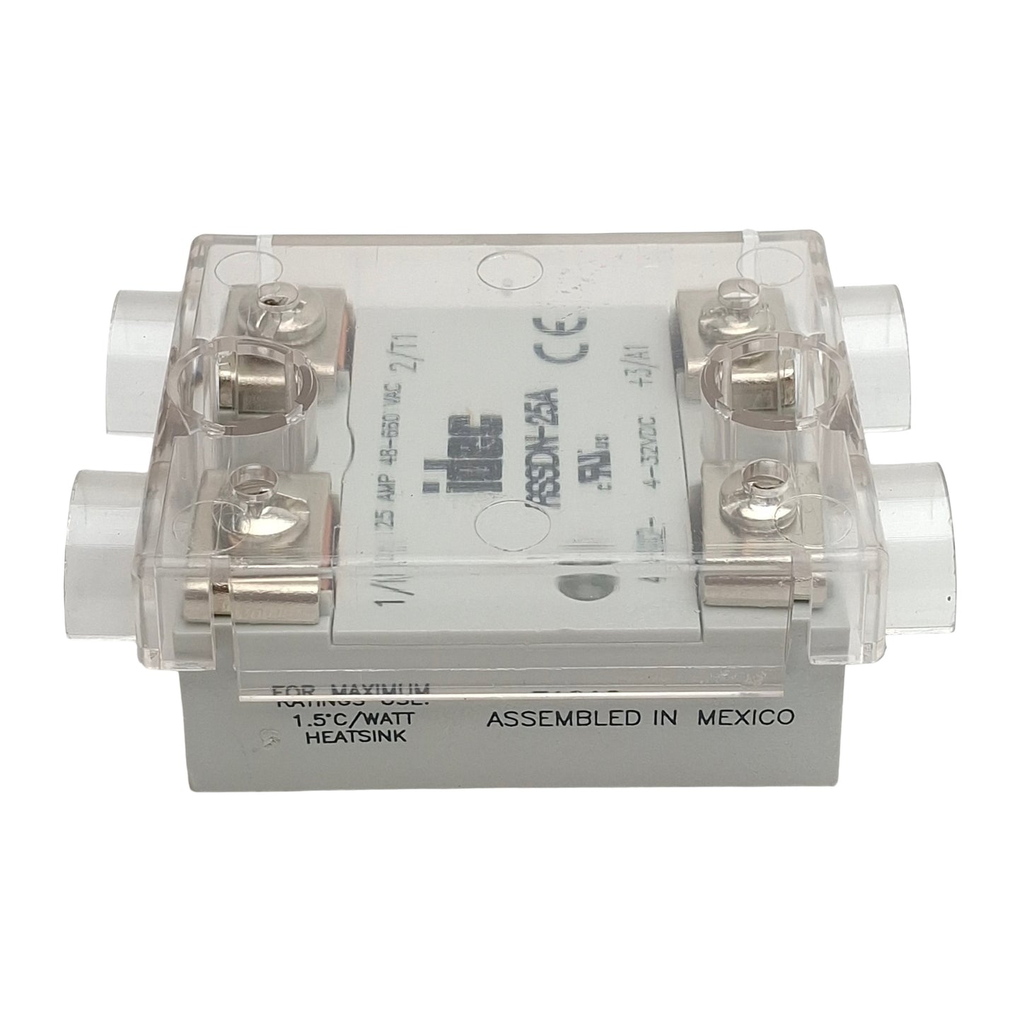 Used IDEC RSSDN-25A Solid State Relay, SPST-NO, 48-660VAC 25A, 4-32VDC Control
