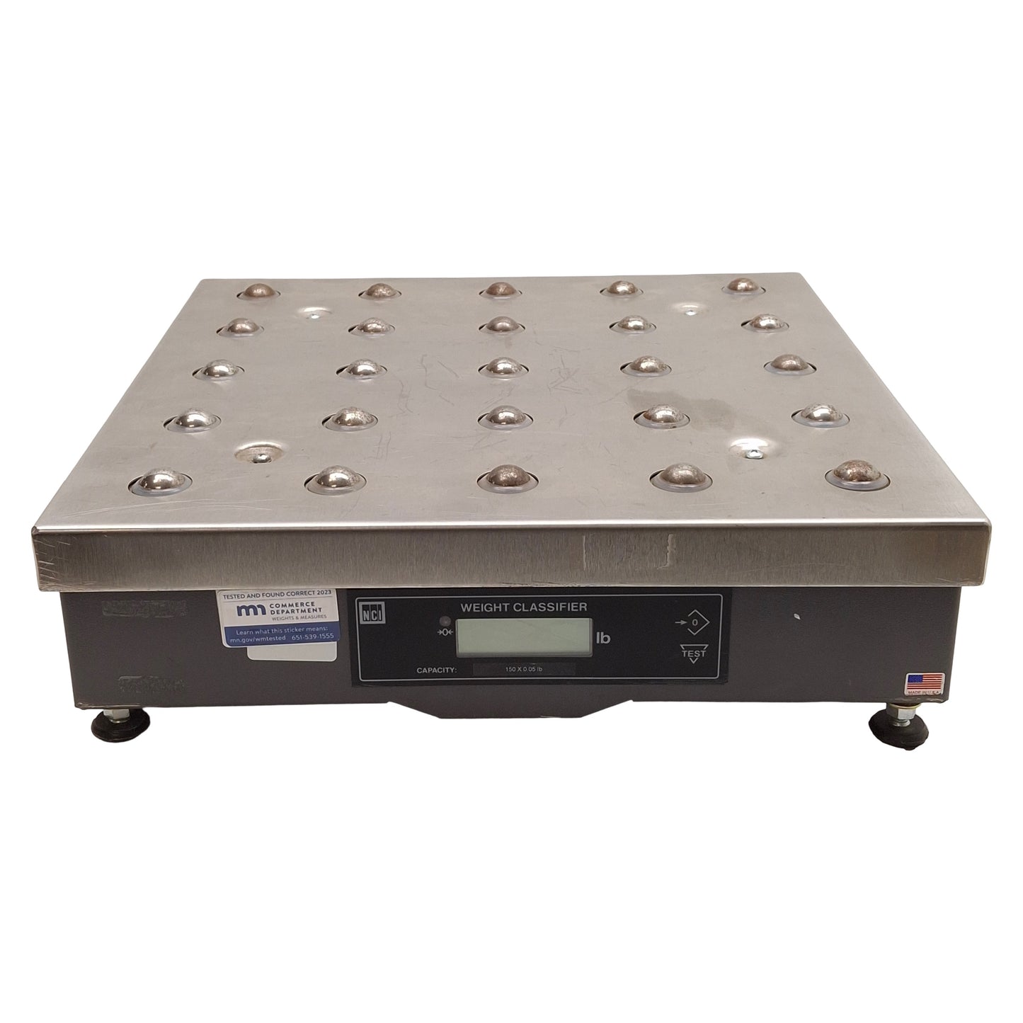 Used NCI 7880-75 Weigh-Tronix Weight Classifier, Roller Balls, 150 x 0.05lbs, 120VAC