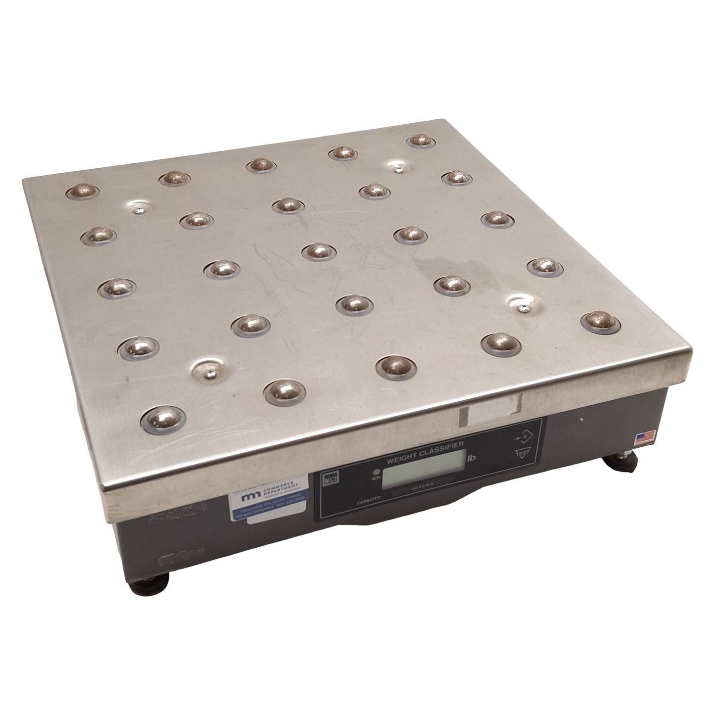 Used NCI 7880-75 Weigh-Tronix Weight Classifier, Roller Balls, 150 x 0.05lbs, 120VAC