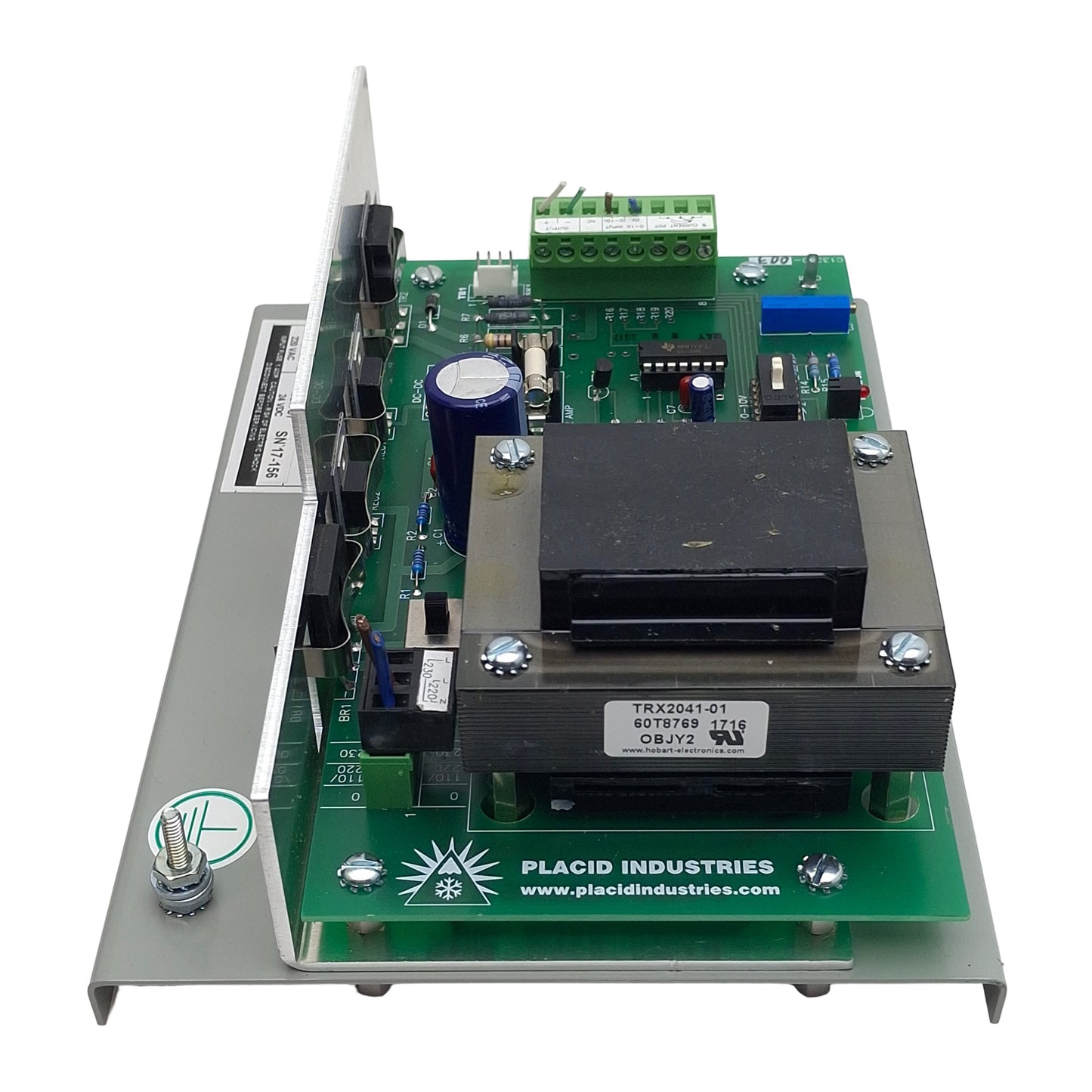 Used Placid Industries PS-24-2 Power Supply, 220VAC In, 0.75A 24VDC 22W Out
