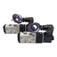 Used Lot of 2 Nitra AVS-5111-24D Solenoid Valve 4/2-Way, 1/8" NPT, 115psi, 24VDC Coil