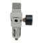 Used SMC AW20-N02-CZ-A Pneumatic Filter Regulator, 1/4in NPT, 7-100psi, 5µm