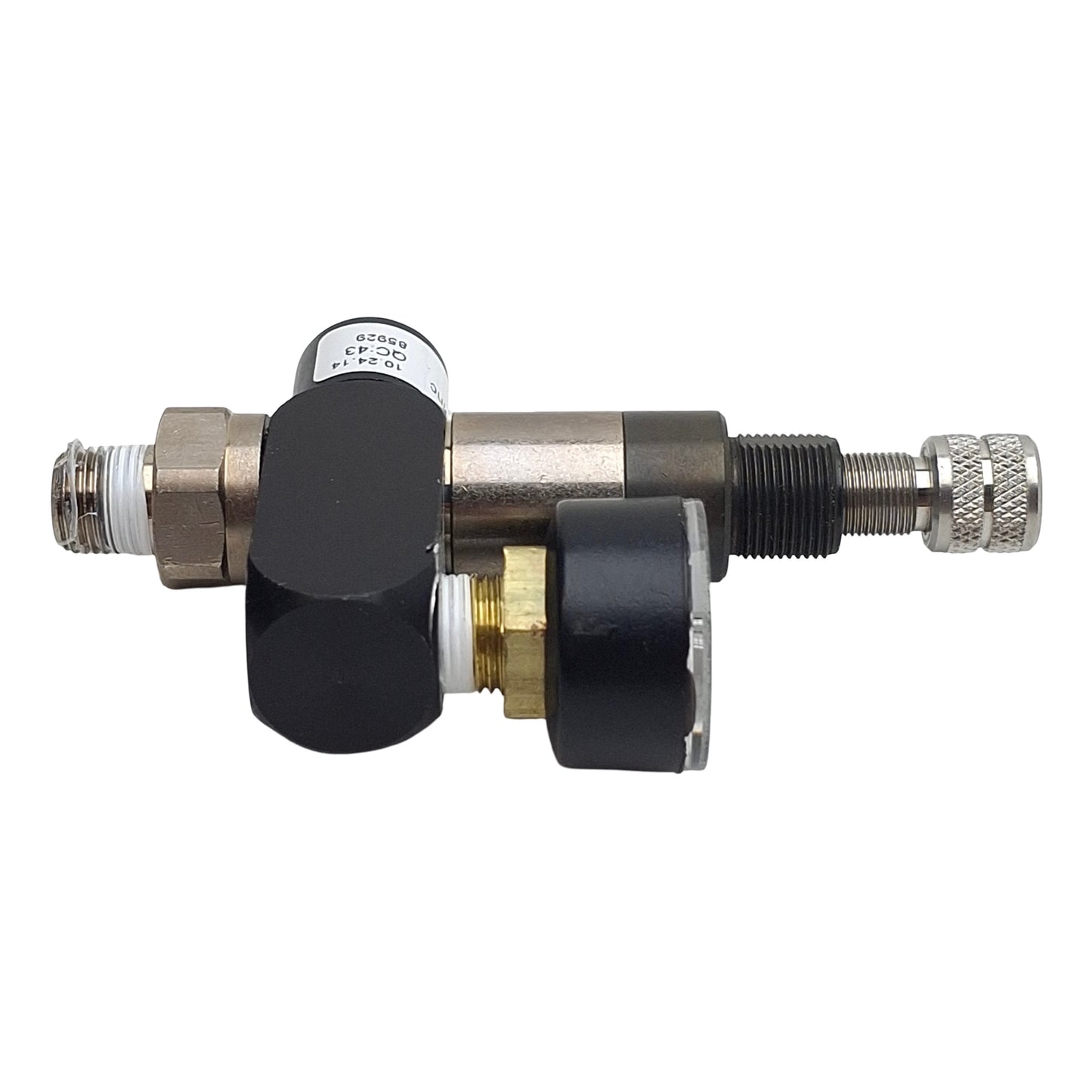 Used Pneumadyne R11-RK-17-G Pressure Regulator, 30-125psi 0.27Cv 22scfm, 1/8" Push-In