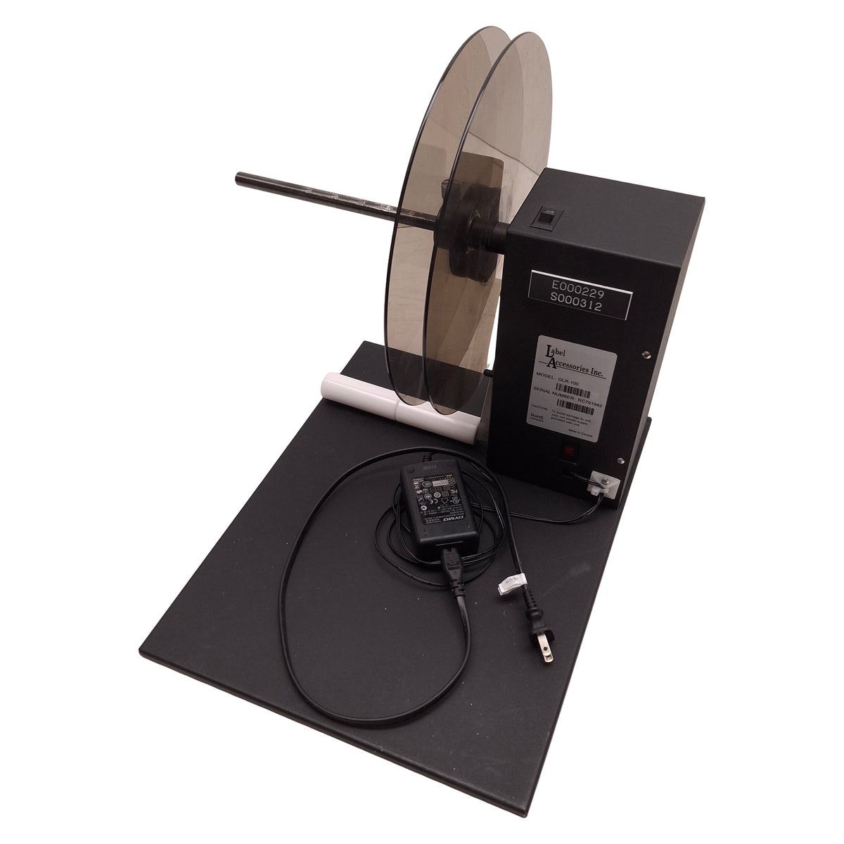 Used Label Accessories GLR-100 Label Rewinder 28"/61.5cm per second, 1"-9" Roll Width