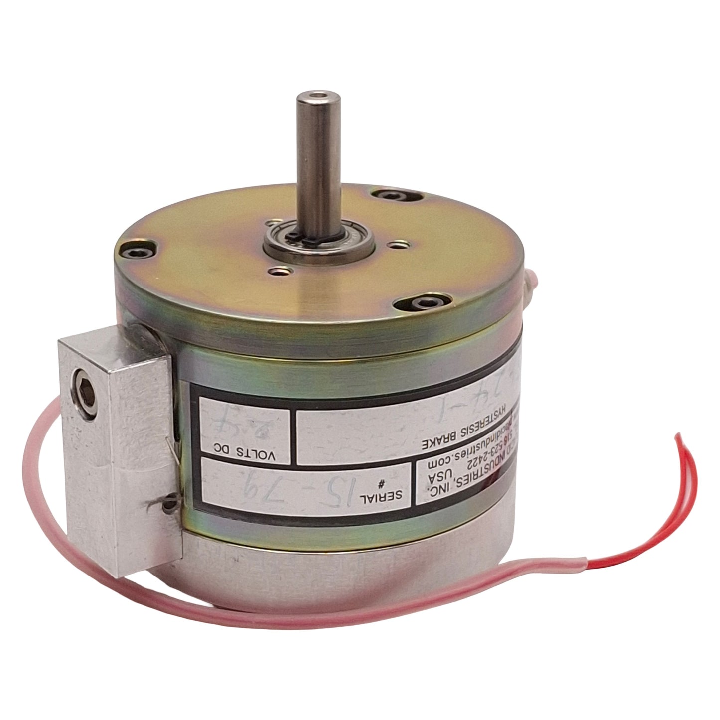Used Placid Industries H35-24-1 Hysteresis Brake, 0.6-35oz-in, 8000rpm, ø1/4in, 24VDC