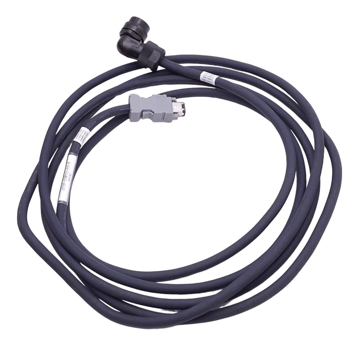 Used Yaskawa JZSP-CVP12-03-E Servo Motor Encoder Cable, FireWire to 10-Pin, 3m