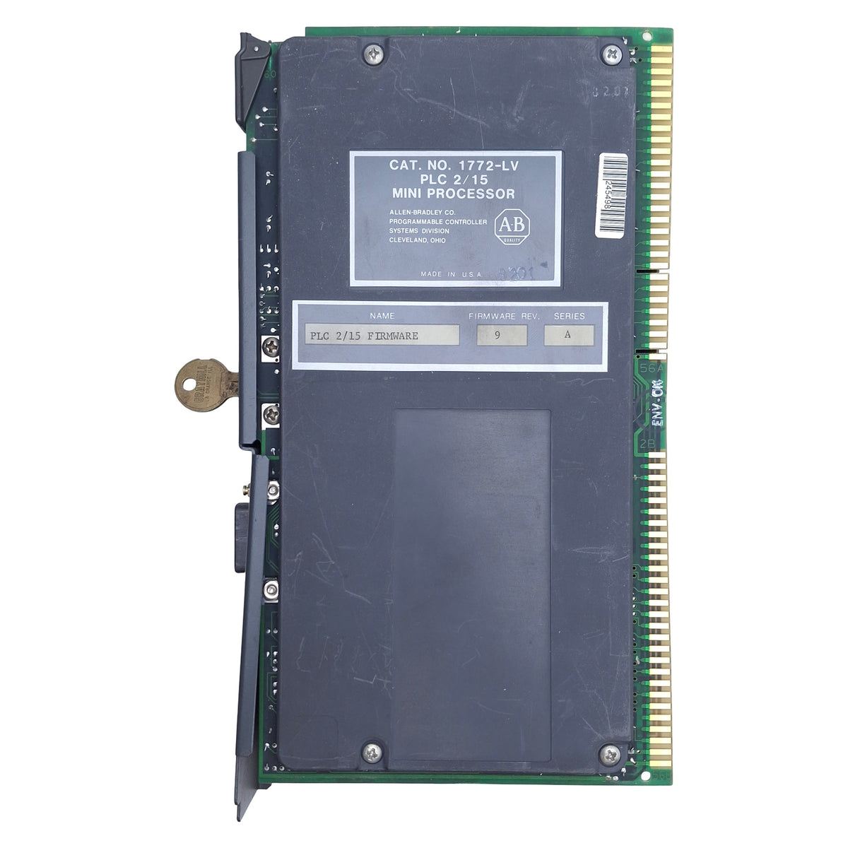 Used Allen Bradley 1772-LV Mini-PLC-2/15 Processor Module 2048 Words, CMOS RAM, 2A