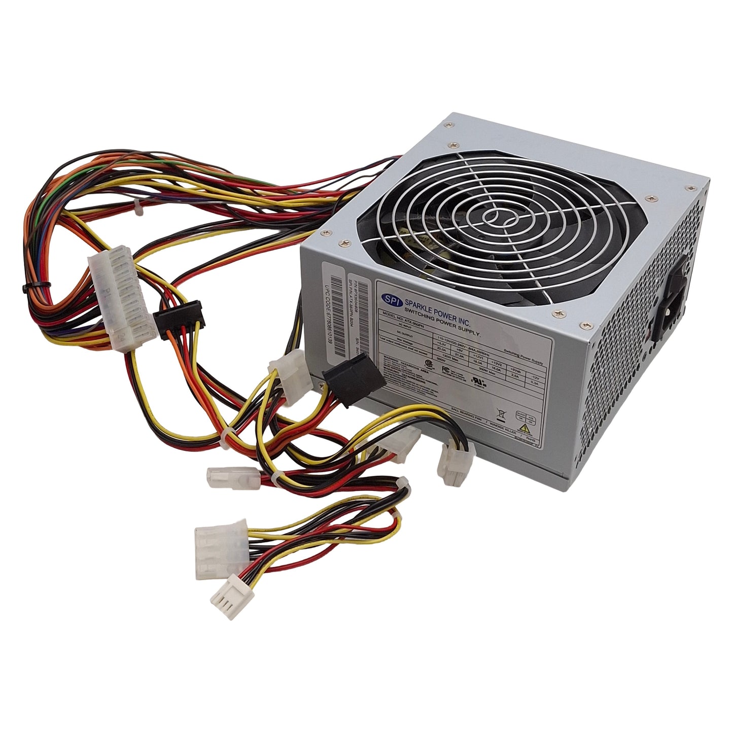 Used SPI ATX-350PN Switching Power Supply, 350W, 110-120/220-240VAC 8/4A Input