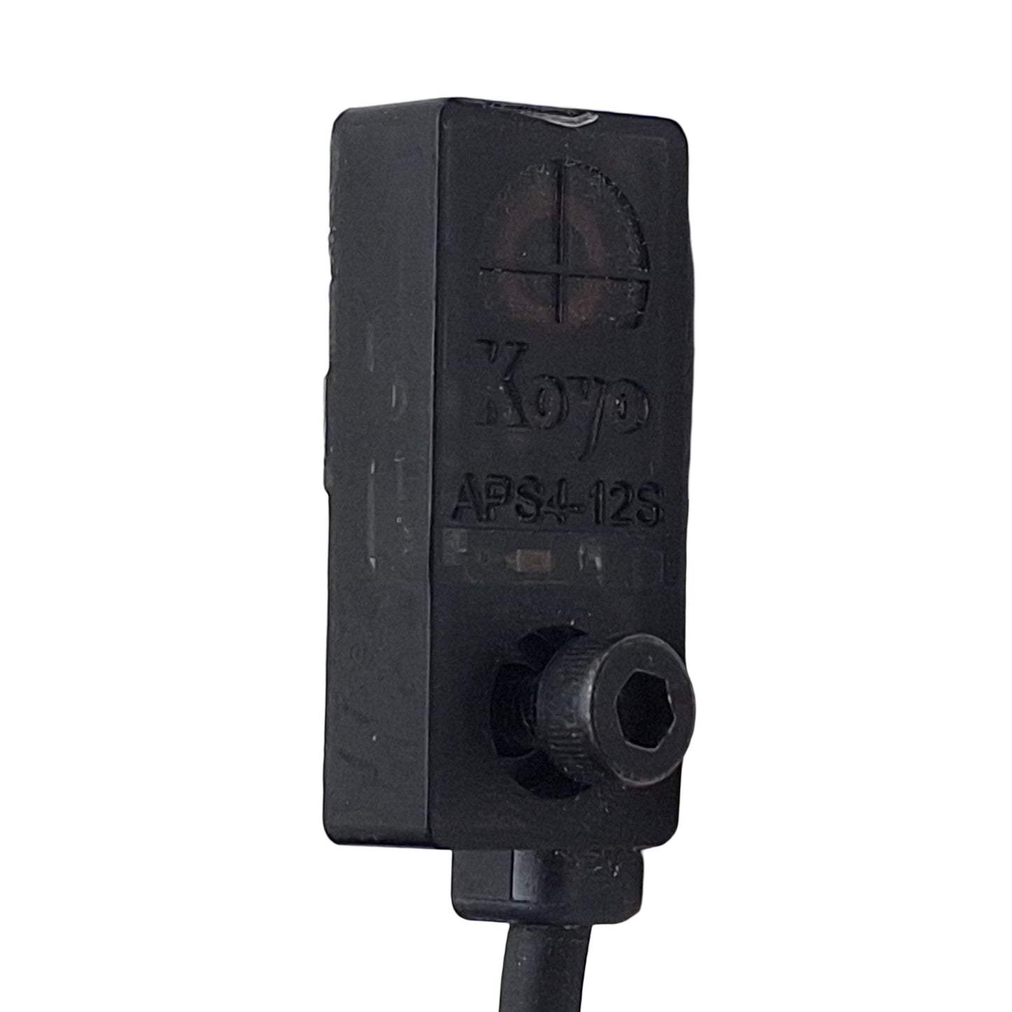 Used Koyo APS4-12S-E-D Inductive Proximity Sensor, NPN N/O 4mm Range 10-30VDC, 3-Wire