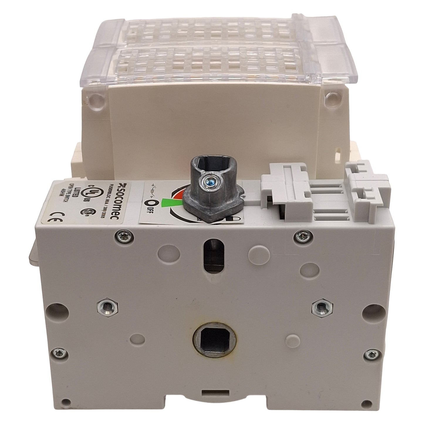 Used Socomec 38612005 FUSERBLOC Fusible Disconnect Switch, 2-Pole, 60A 600VAC/250VDC