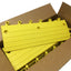 New – Open box Box of 10 Wearwell 560.78x6x18YL ErgoDeck Transition Ramp Edge, Yellow 7/8x6x18"