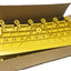 New – Open box Box of 10 Uline H-9391 ErgoDeck Transition Ramp Edge Yellow PVC, 7/8" x 6" x 18"