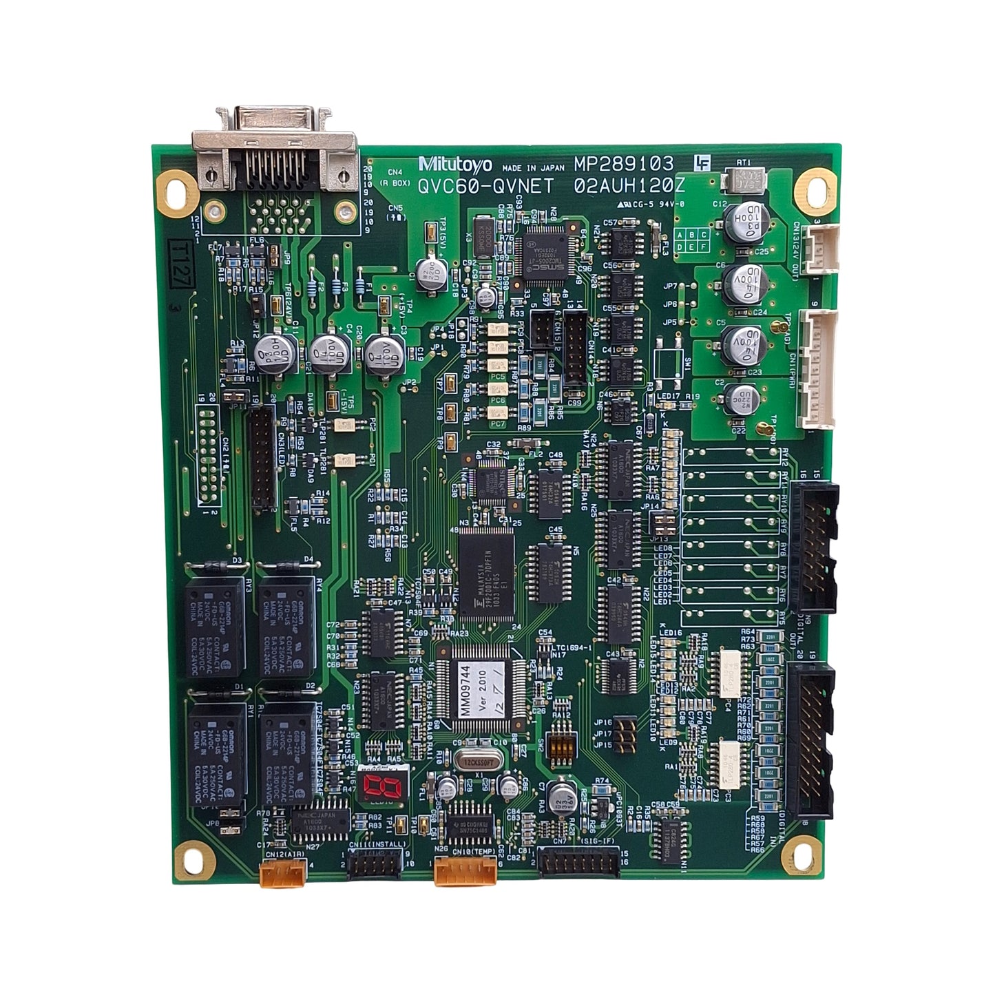 Used Mitutoyo QVC60-QVNET MP289103 Relay & Processor Board for, QV302P1L-C