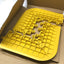 New – Open box Box of 4 Uline H-9392 ErgoDeck Corner Ramp Edge, Yellow PVC, 7/8" x 6" x 15"x15"