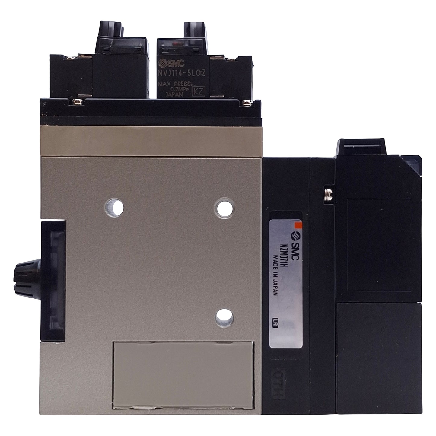 Used SMC NZM071HT-K5LZ-E Vacuum Generator ø0.7mm Nozzle, 24VDC, 40~20psi, -630mmHg