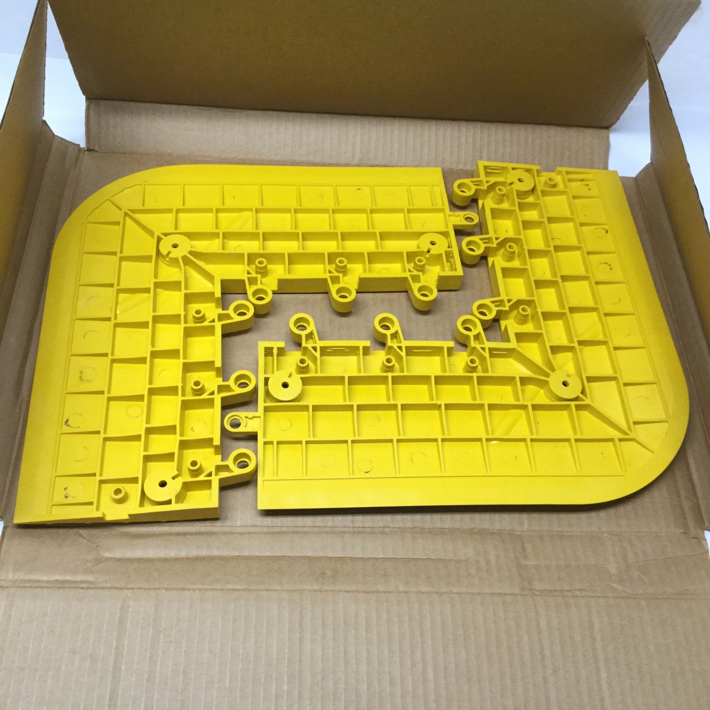 New – Open box Lot of 2 Wearwell 560.78x6x15x15YL ErgoDeck Corner Ramp Edge, Yellow PVC