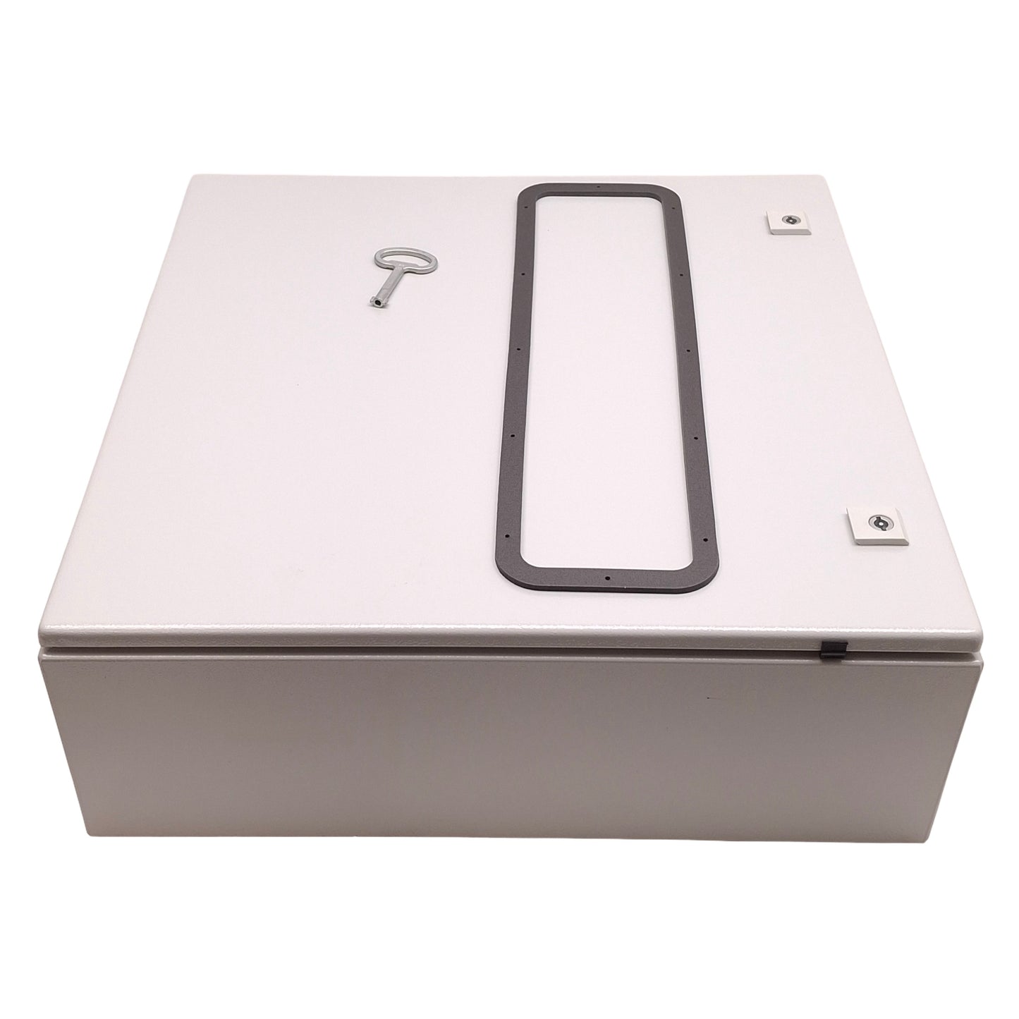 Used Rittal 1060.500 Steel Control Cabinet Enclosure, 600mm x 600mm x 210mm, *Holes*