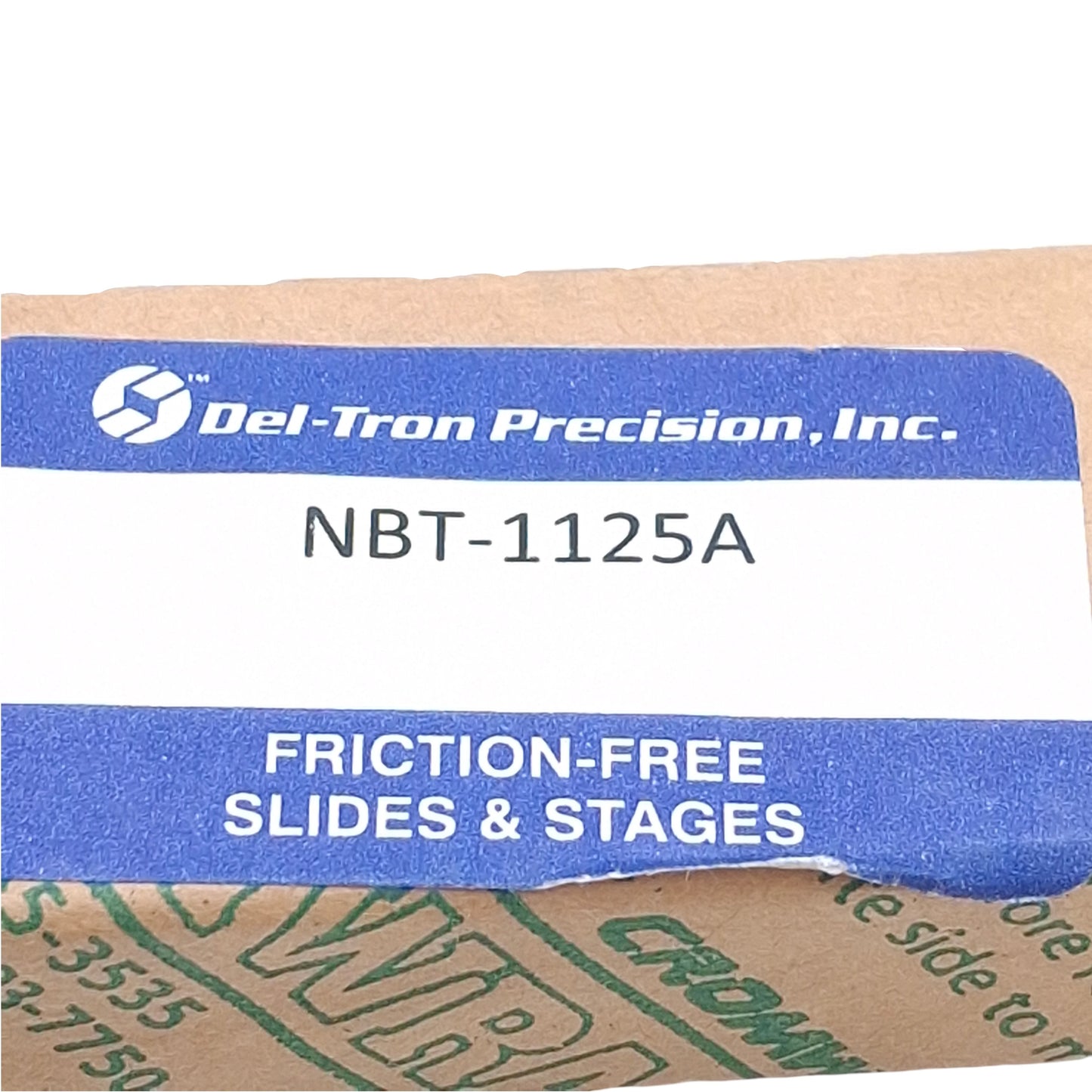 New Deltron NBT-1125A Crossed Roller Slide Table, Travel 3" Load 197 lbs, 4.92x1.18"