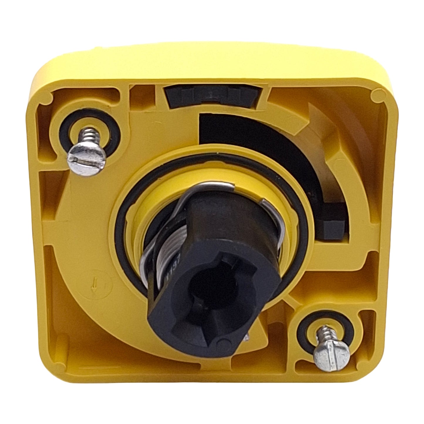 New – Open box Allen Bradley 194R-HS4E Disconnect Switch Handle, Red/Yellow, 90° 2-Position