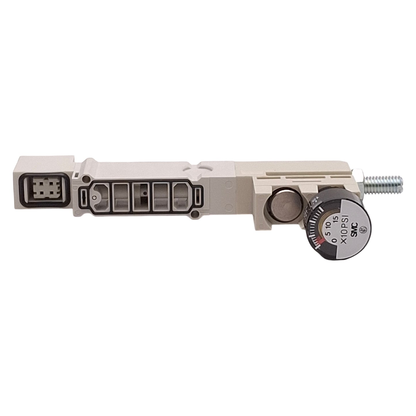 New SMC SY30M-N5-P Manifold Interface Regulator, 14-100psi Set, 0-150psi Gauge