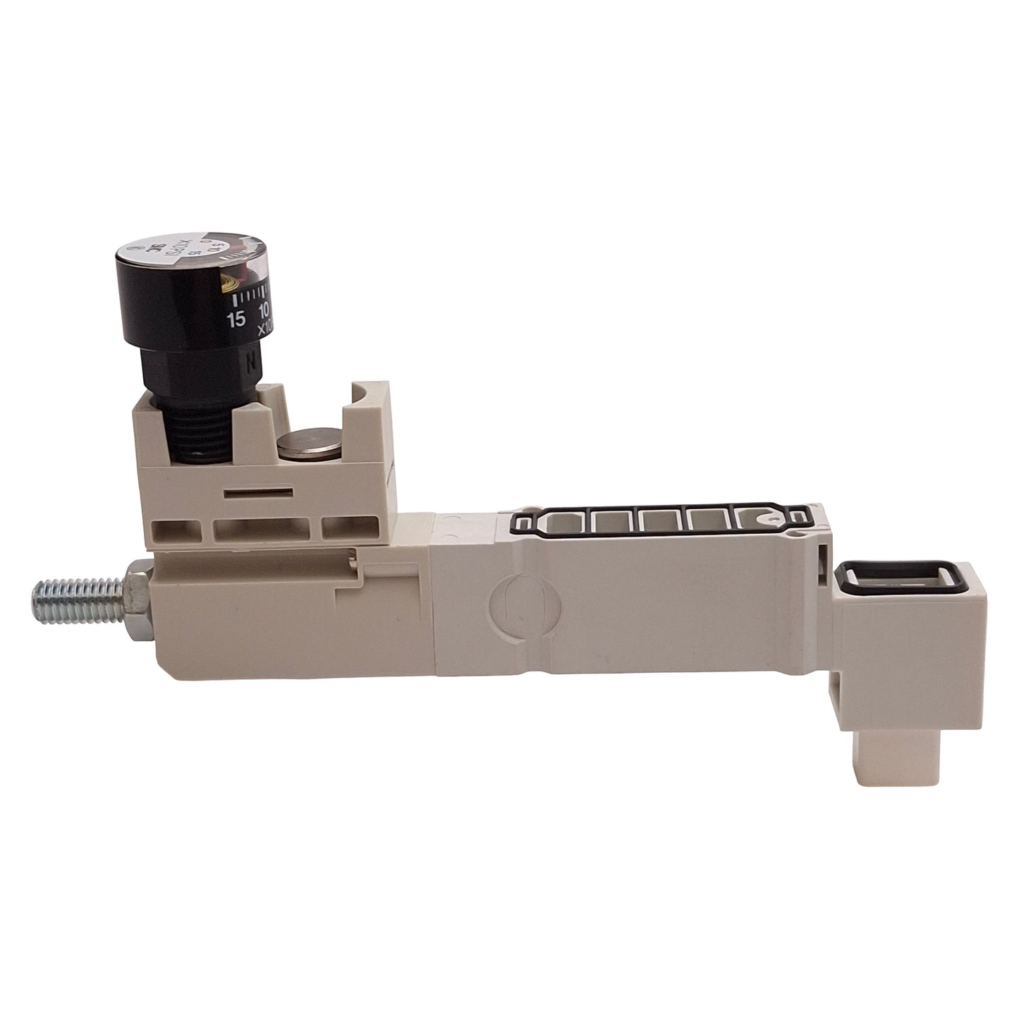 New SMC SY30M-N5-P Manifold Interface Regulator, 14-100psi Set, 0-150psi Gauge