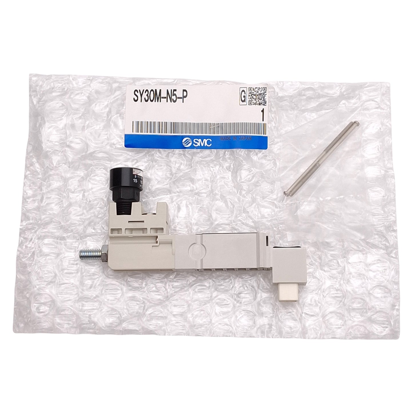 New SMC SY30M-N5-P Manifold Interface Regulator, 14-100psi Set, 0-150psi Gauge