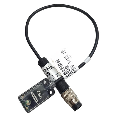 Used Banner VS25EVQ Thru Beam Sensor Emitter, 1.2m Range, 10-30VDC, 3-Pin M8 Male
