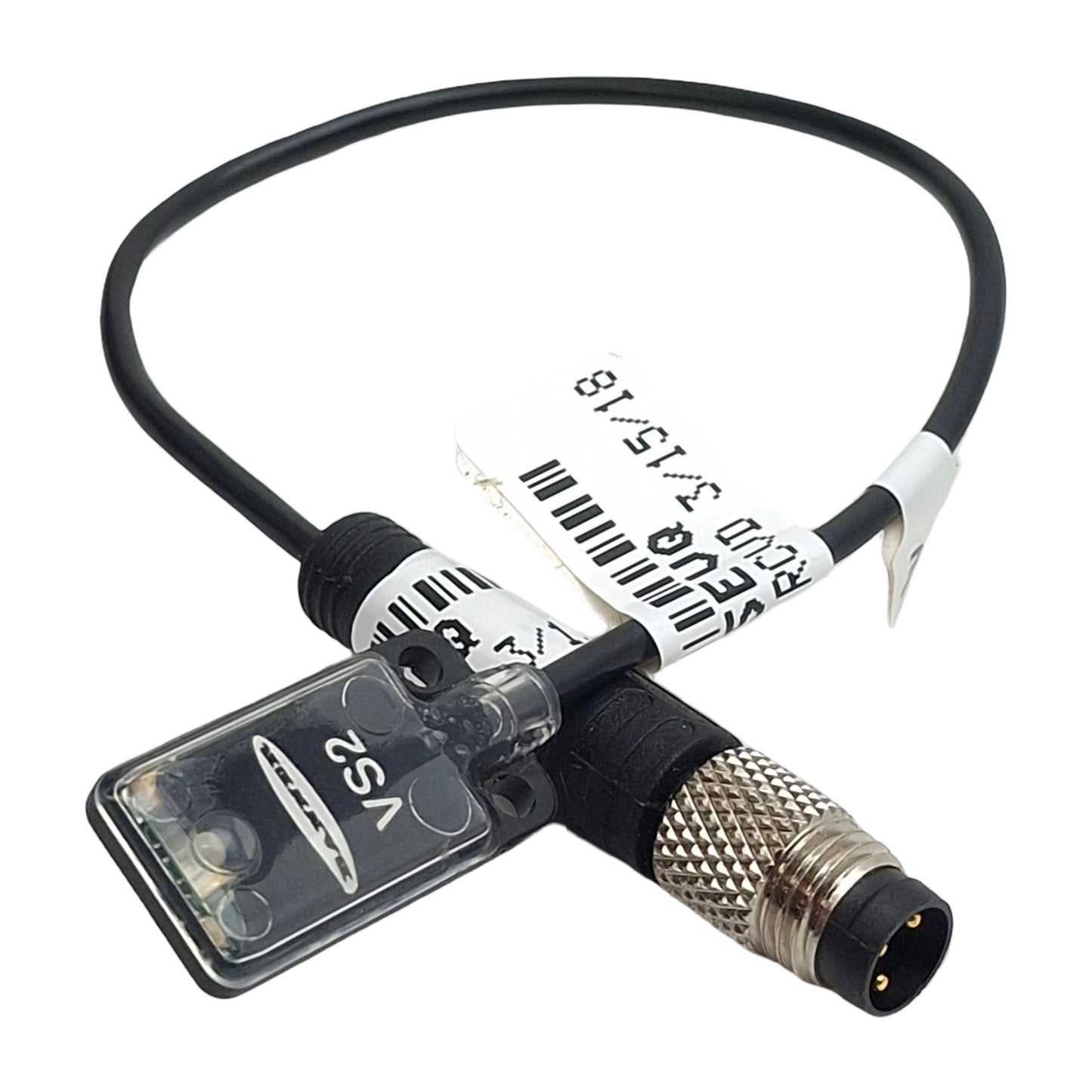 Used Banner VS25EVQ Thru Beam Sensor Emitter, 1.2m Range, 10-30VDC, 3-Pin M8 Male