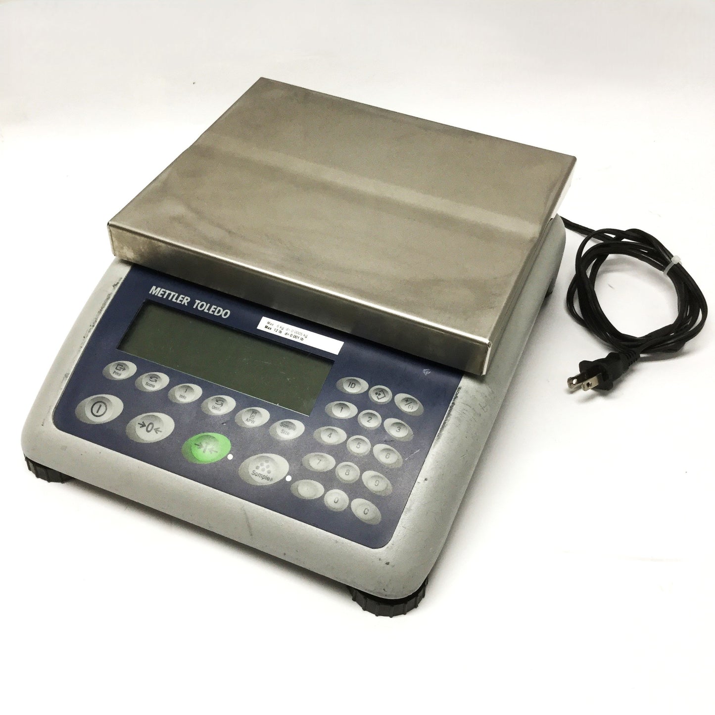 For parts or not working Mettler Toledo BBA 442-6PD Compact Counting Scale, 6kg x 0.0005kg, 120VAC *Parts