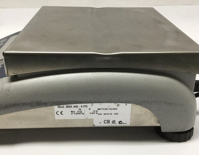 For parts or not working Mettler Toledo BBA 442-6PD Compact Counting Scale, 6kg x 0.0005kg, 120VAC *Parts