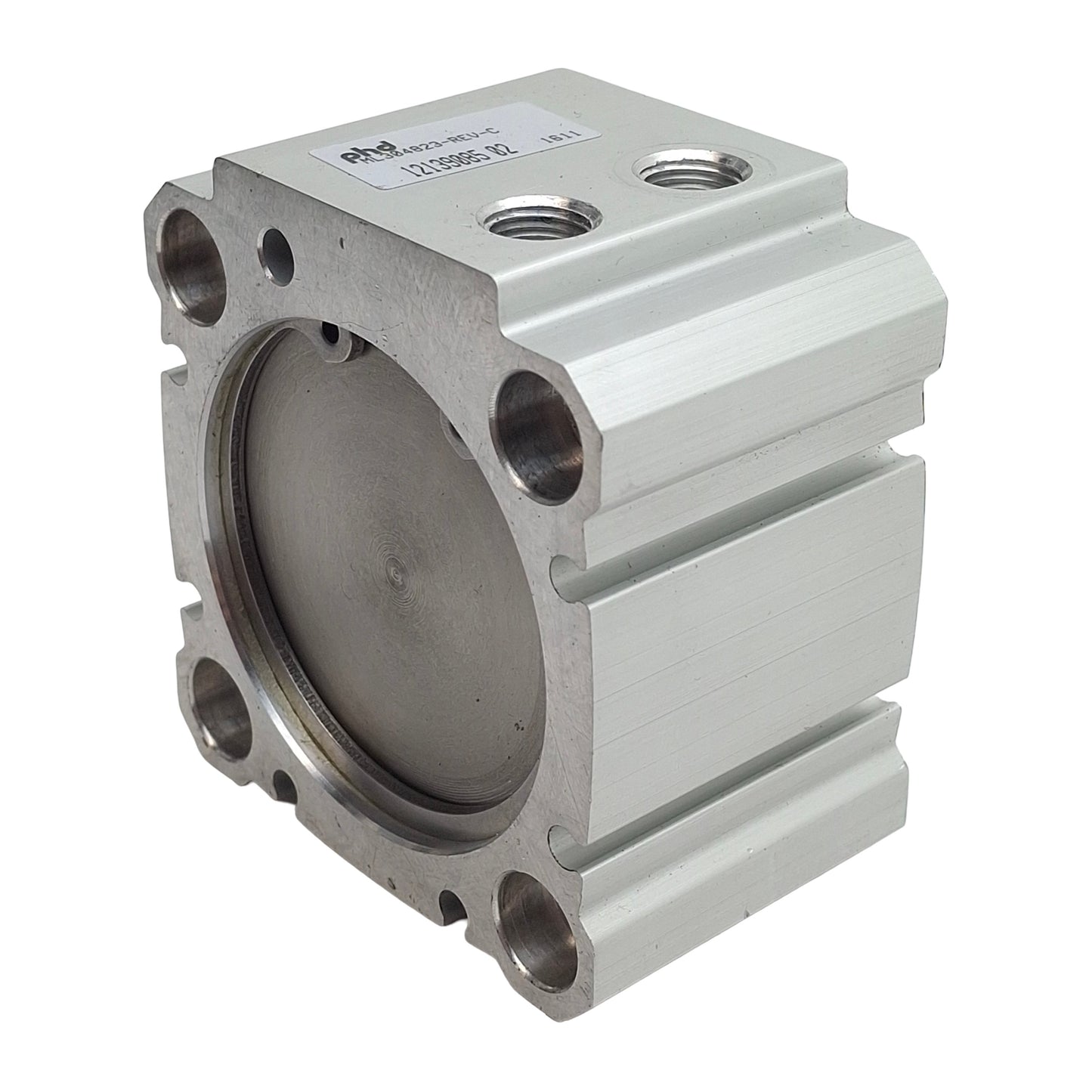 Used Phd ML304823 Pneumatic Compact Cylinder, ø2in Bore, 3/8in Stroke, 1/8in NPT