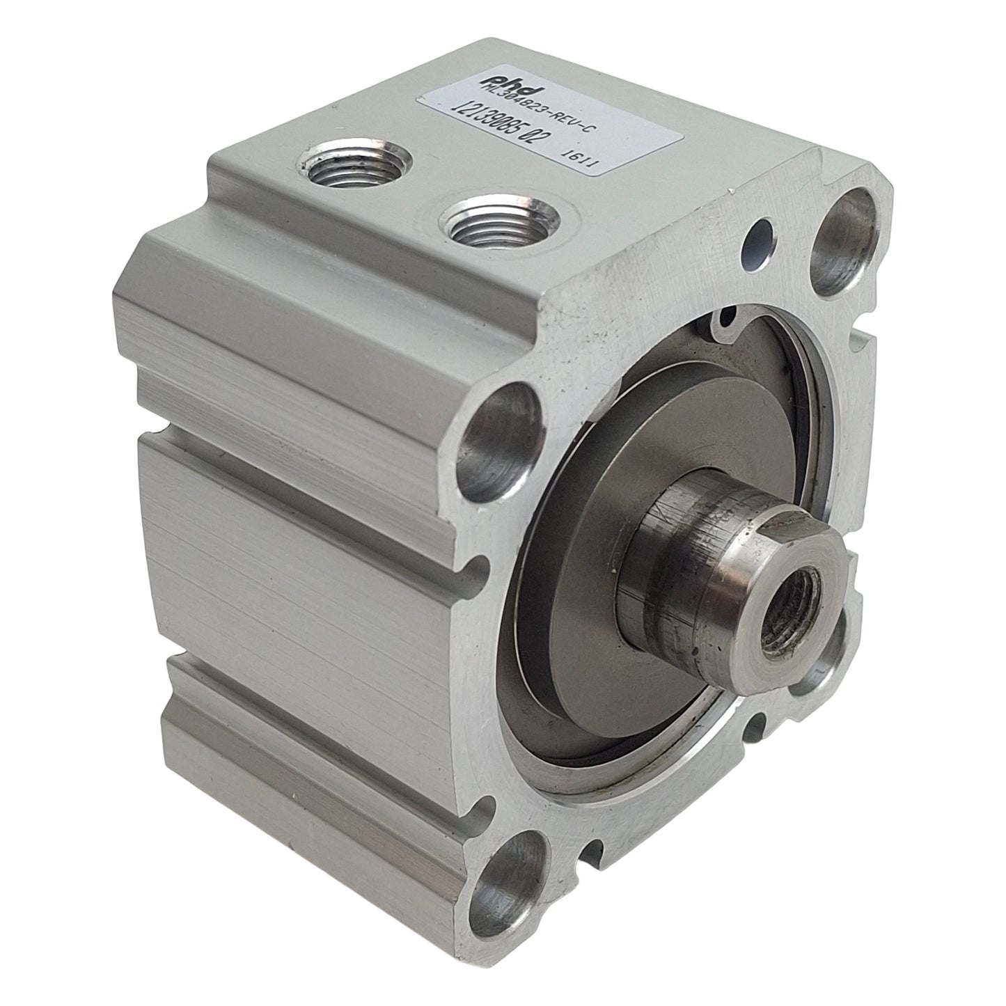 Used Phd ML304823 Pneumatic Compact Cylinder, ø2in Bore, 3/8in Stroke, 1/8in NPT