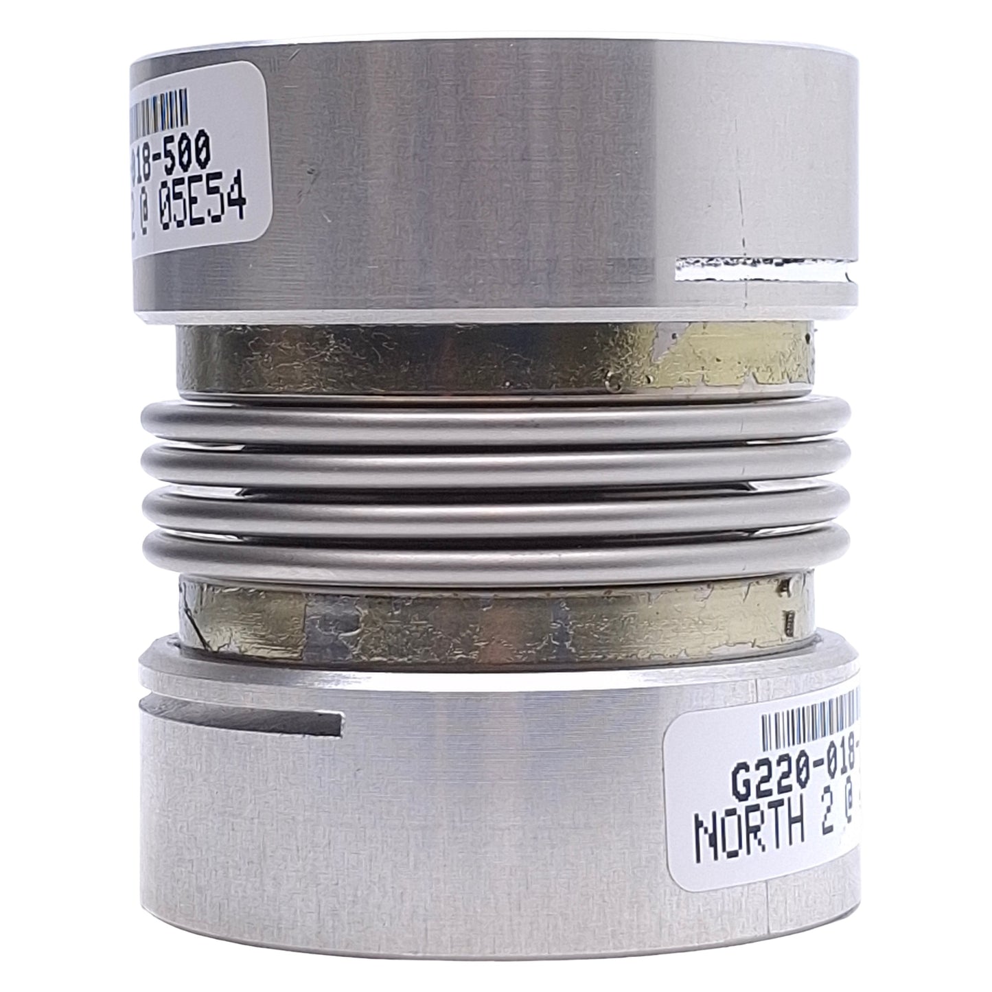 Used LinTech G220-018-500 Motor Coupler ø0.48in/ø0.69in Bore, 2.68in Length