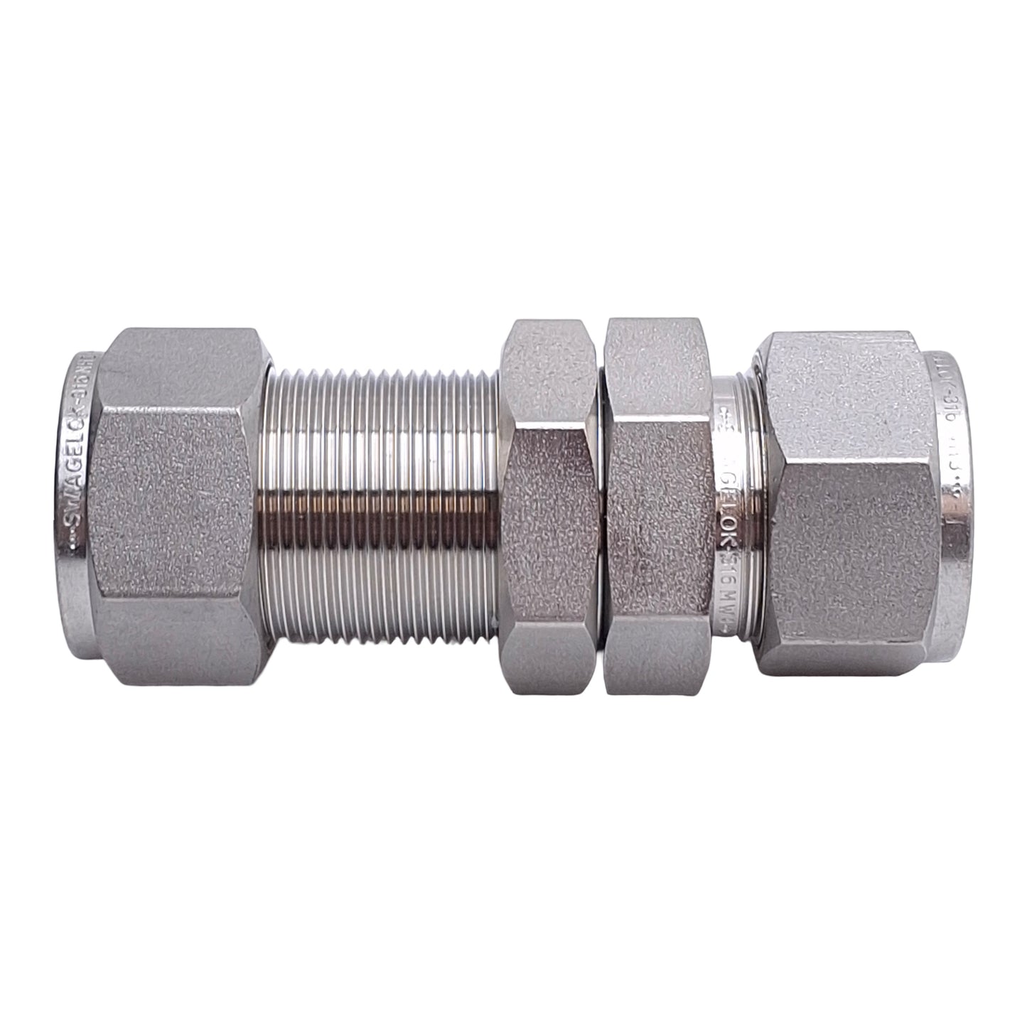 New Swagelok SS-1210-61 Bulkhead Union Tube Fitting, Stainless, 3/4in OD Tube