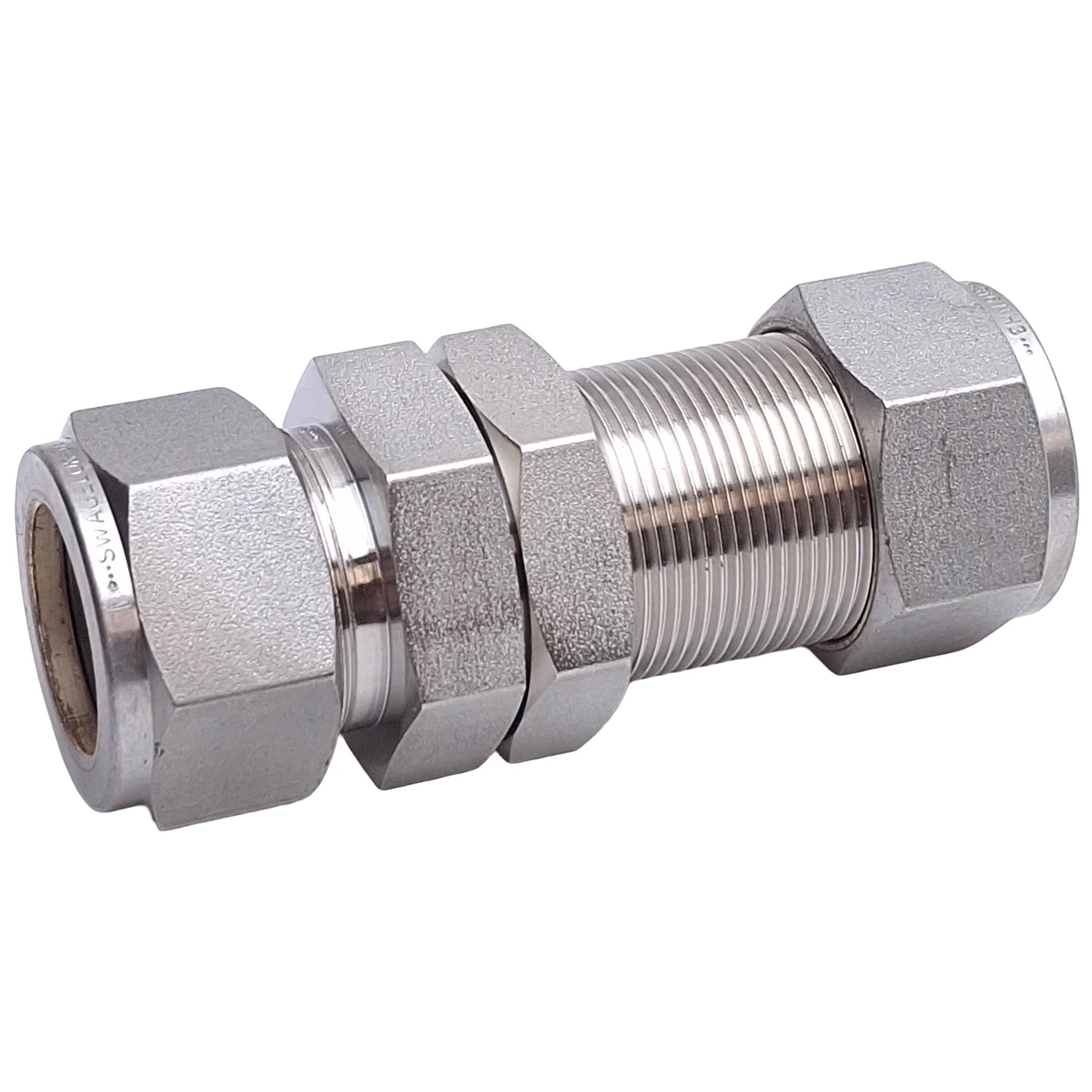New Swagelok SS-1210-61 Bulkhead Union Tube Fitting, Stainless, 3/4in OD Tube