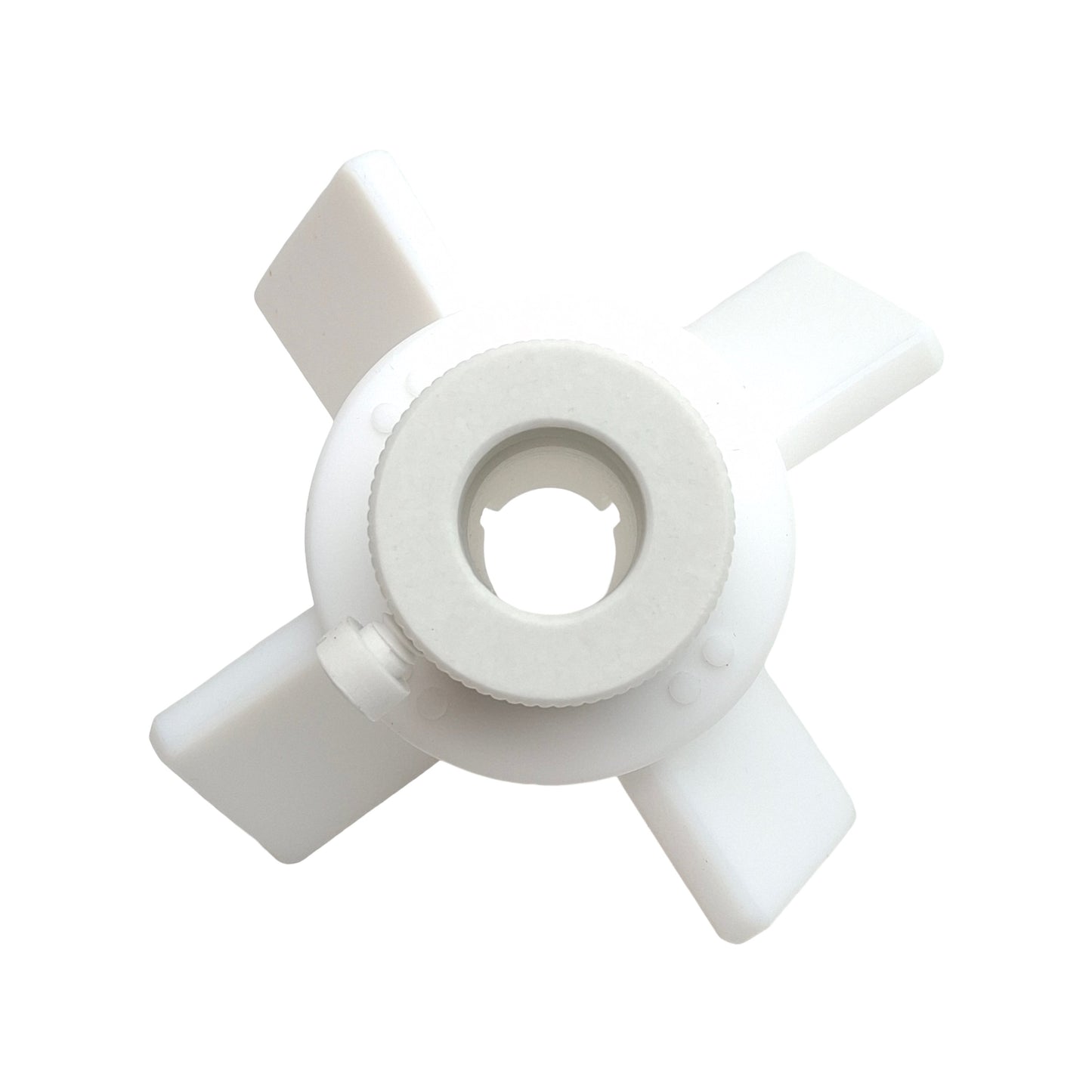 New Chemglass CG-2095-04 PTFE Agitator, 4-Blade, ø4in OD, 19mm Shaft, 60° Impeller