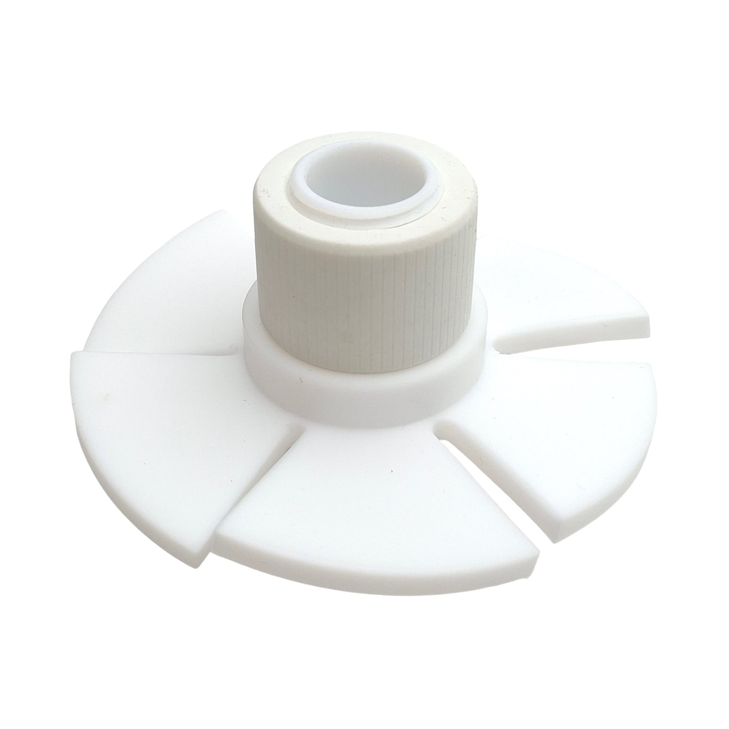 New Chemglass CG-1965-04 PTFE Upper Stirrer Turbine, ø100mm OD, 19mm Shaft, 13/64in
