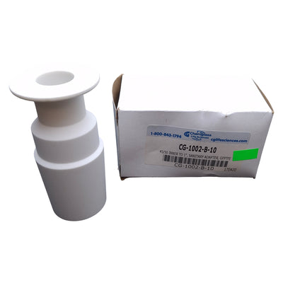 New Chemglass CG-1002-B-10 Sanitary To Standard Taper Adapter, 1in Sanitary