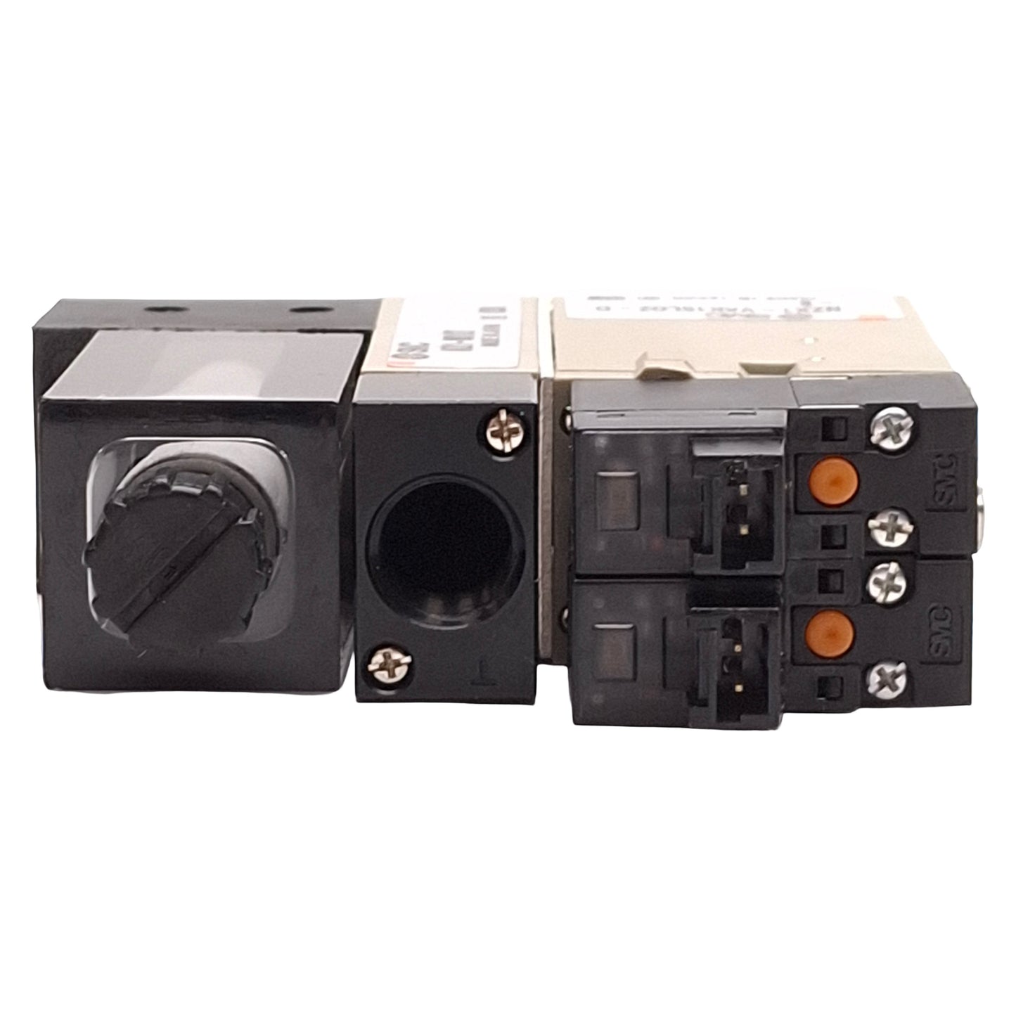 Used SMC NZX1102-K15LZ-F Vacuum Ejector, 30-80psi Supply, 25inHg, 1/8NTPF, 24VDC Coil
