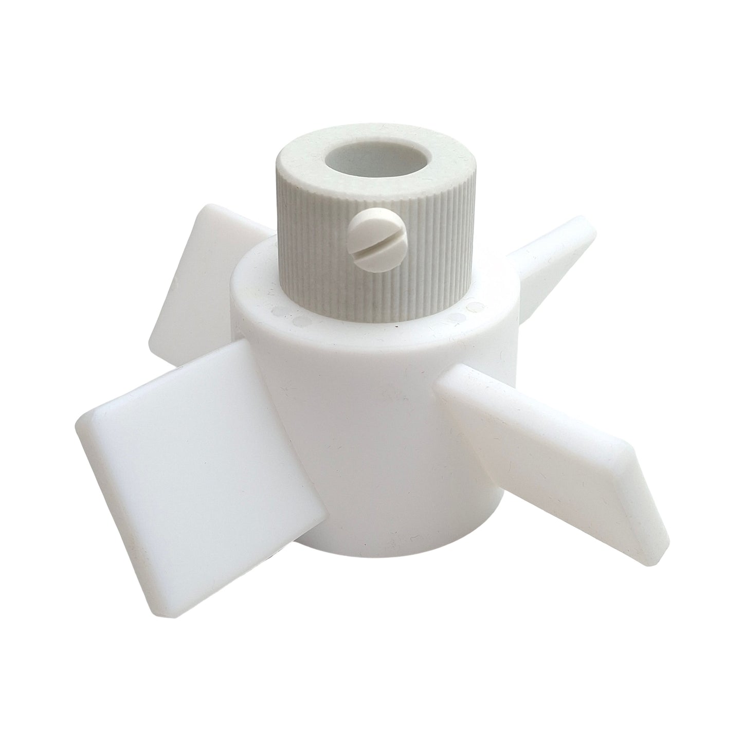 New – Open box Chemglass CG-2095-05 PTFE Agitator, 4-Blade, ø5in OD, 19mm Shaft, 60° Impeller