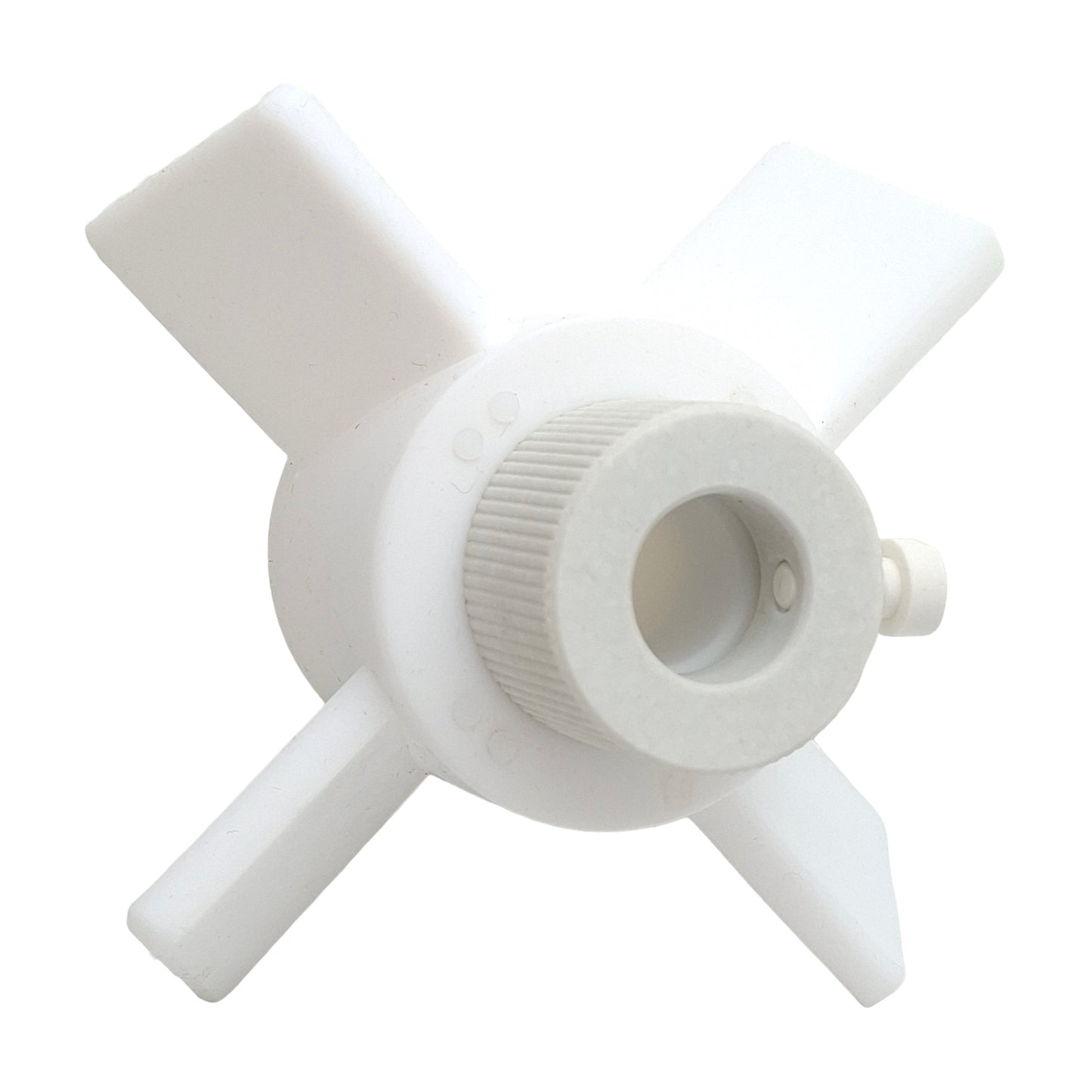 New – Open box Chemglass CG-2095-05 PTFE Agitator, 4-Blade, ø5in OD, 19mm Shaft, 60° Impeller