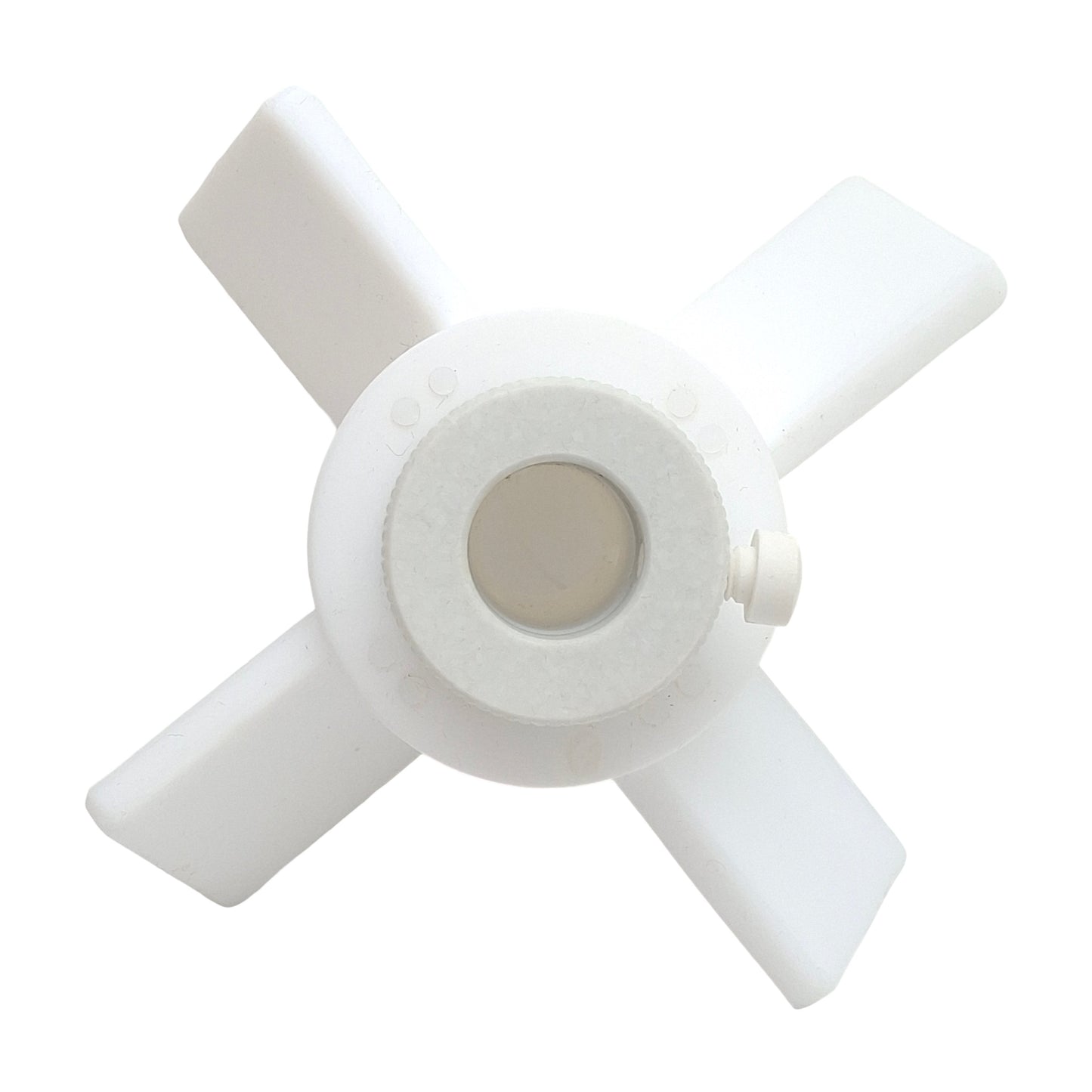 New – Open box Chemglass CG-2095-05 PTFE Agitator, 4-Blade, ø5in OD, 19mm Shaft, 60° Impeller