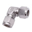 Used Parker 8EE8-316 Stainless Steel Elbow Tube Fitting, 1/2in OD, 6700psi Max