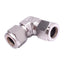 Used Parker 8EE8-316 Stainless Steel Elbow Tube Fitting, 1/2in OD, 6700psi Max