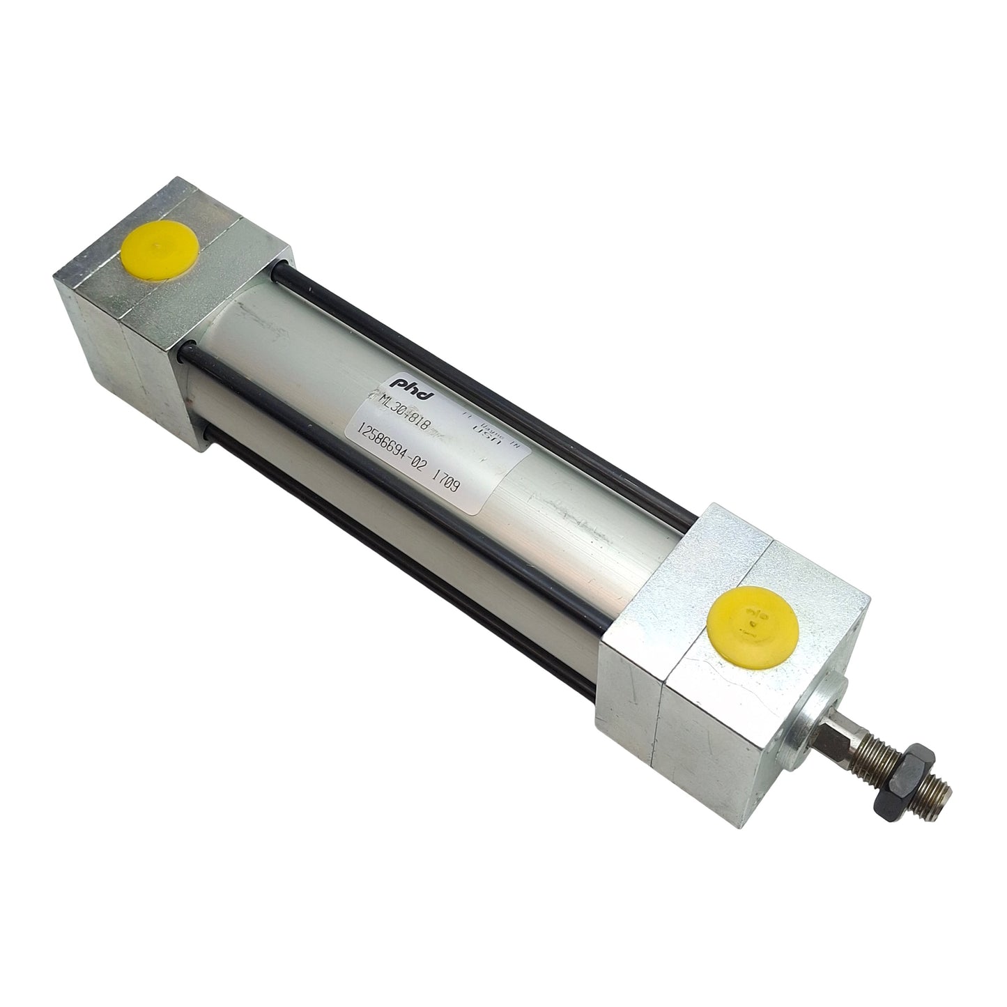 Used Phd ML304818 Pneumatic Cylinder, ø1in Bore, 3in Stroke, 1/8in NPT, 150psi