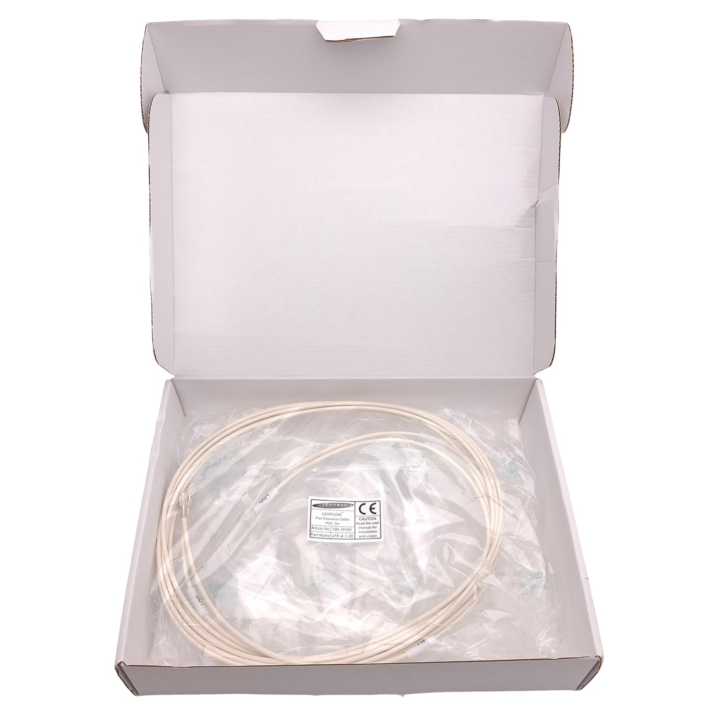 New Levitronix LFE-A.1-30 190-10163 Leviflow Extension Cable Pair, IP65, 3m Length