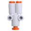 New Lot of 10 SMC KQ2U01-03A Pneumatic Y Adapter Fitting 1/8" Hose to 2x 1/8" Hose