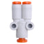 New Lot of 10 SMC KQ2U01-03A Pneumatic Y Adapter Fitting 1/8" Hose to 2x 1/8" Hose